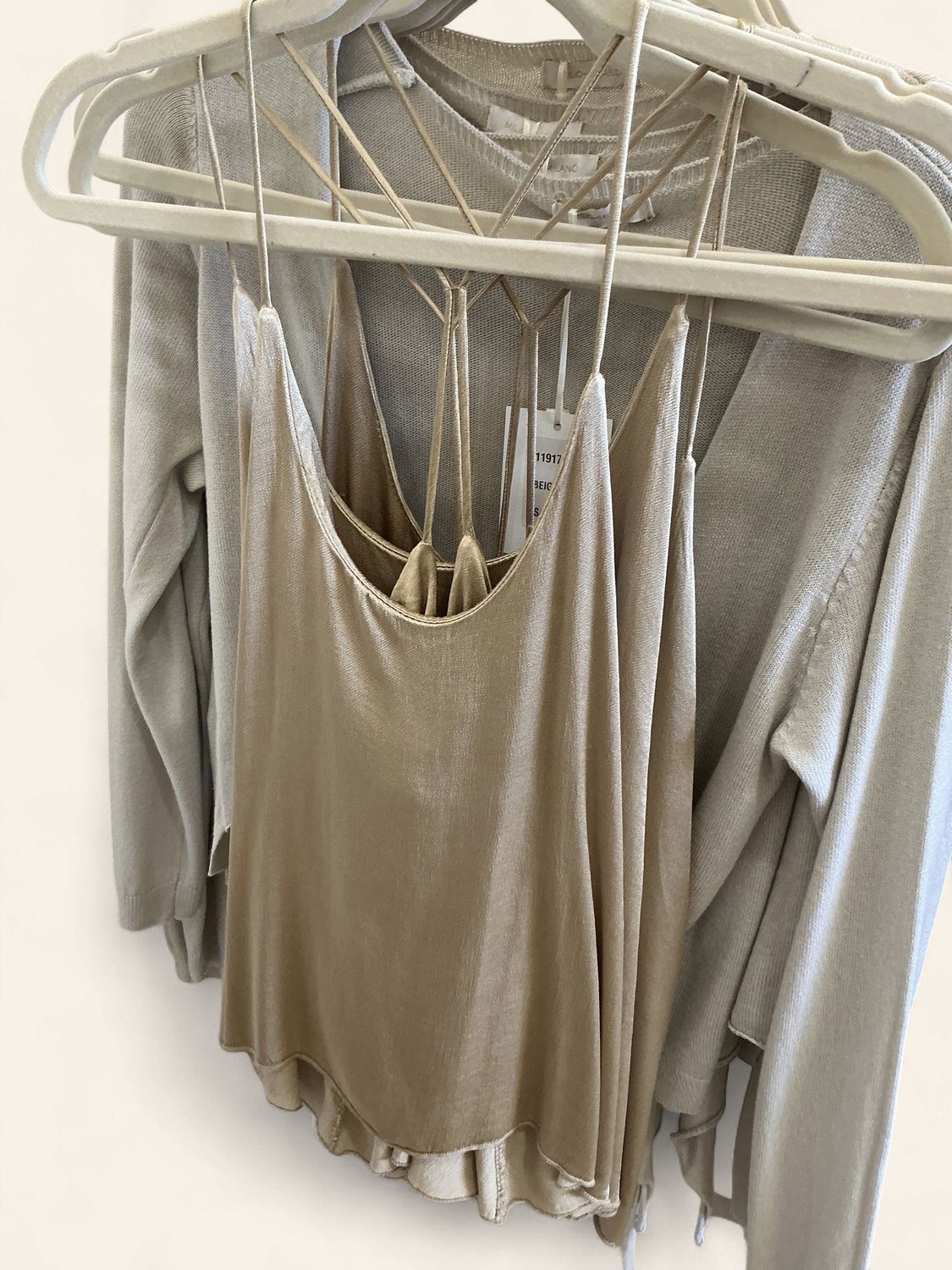 Viscose Spaghetti Strap Cowl Neck Camisole