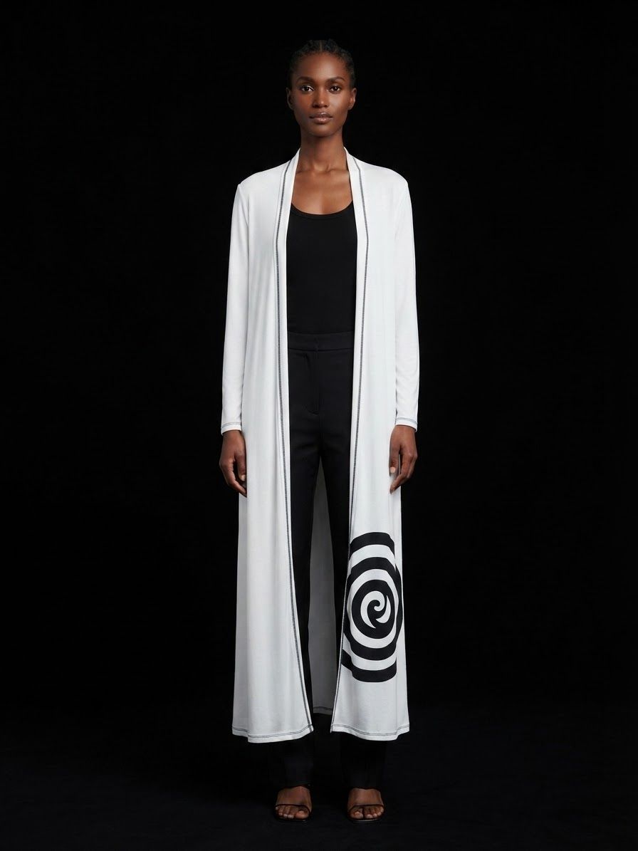 Long|Spiral|7978|White|Gold|Duster