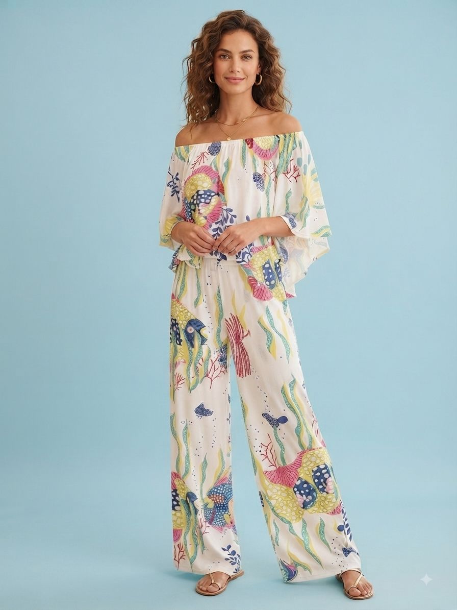 Angel Fish Palazzo Pant