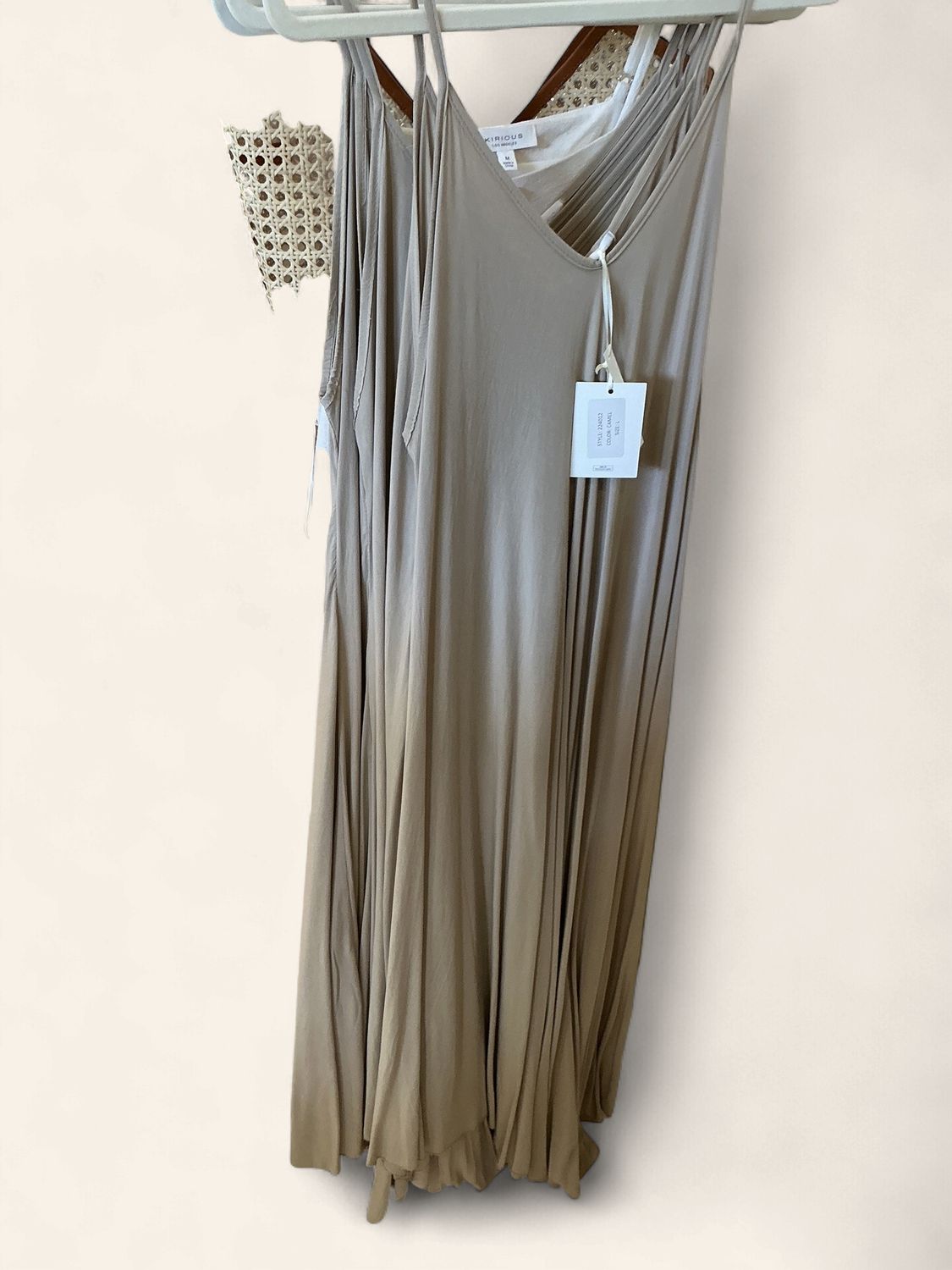 V Neck Maxi Slip Dress