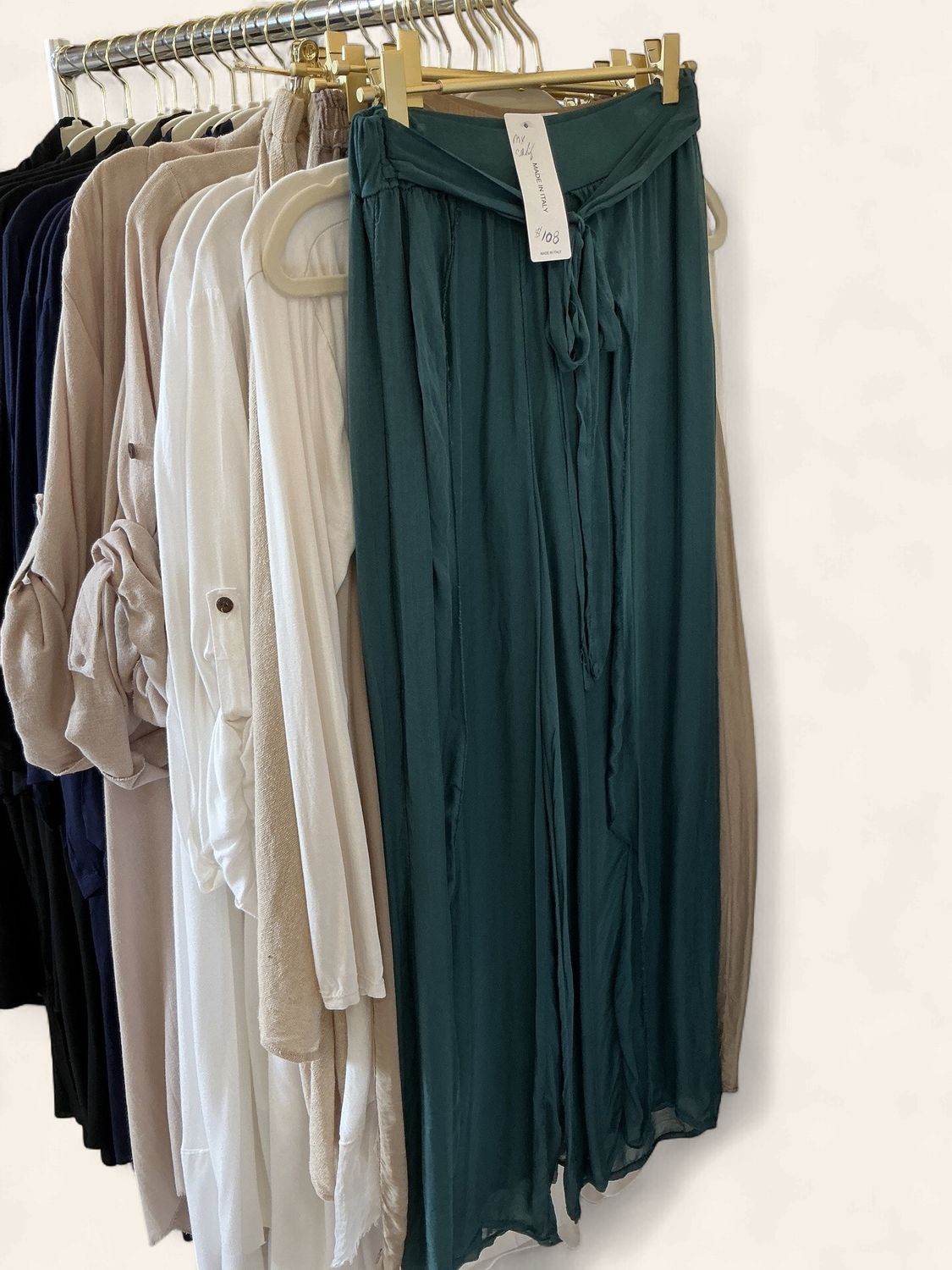 Silk|Palazzo Pant| Tie Front|Ruffle Detail