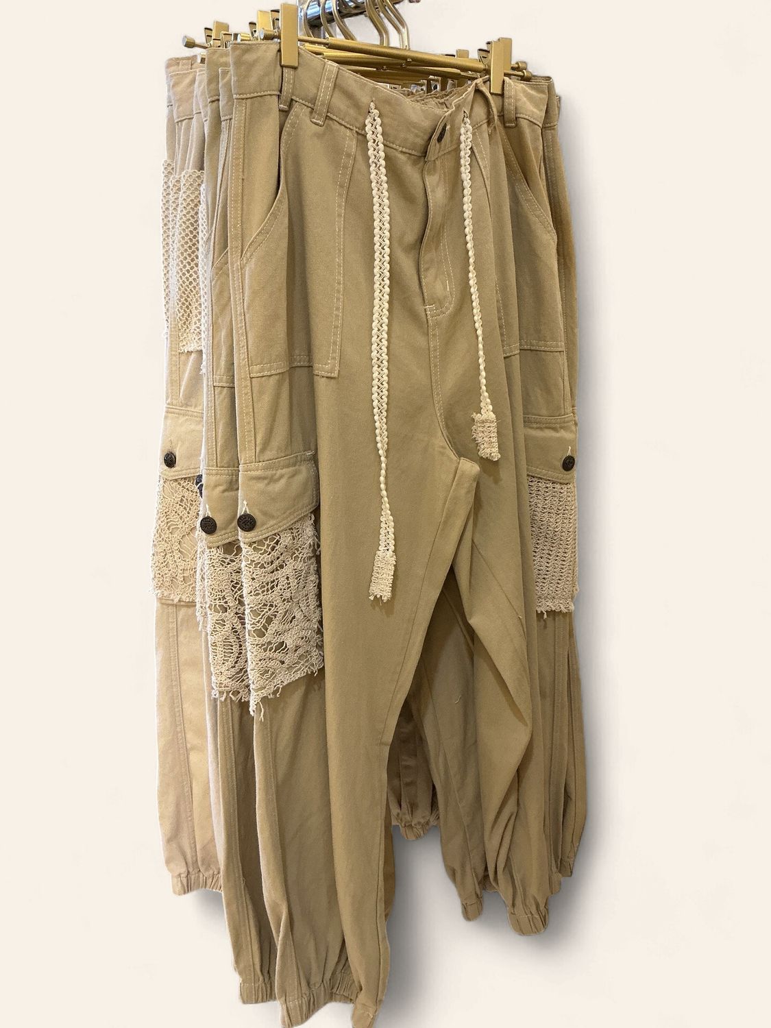 Jogger|Woven Pant| Sand Beige