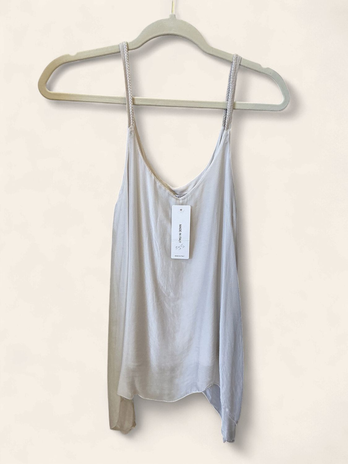 Braided|Strap|Silk Tank
