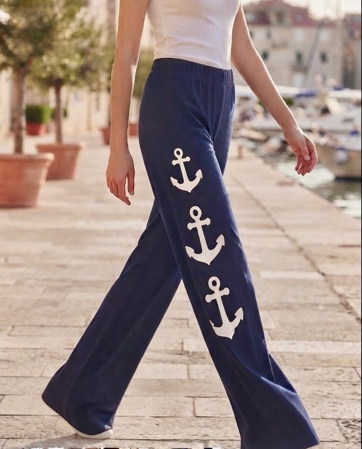 Nautical Palazzo Pants