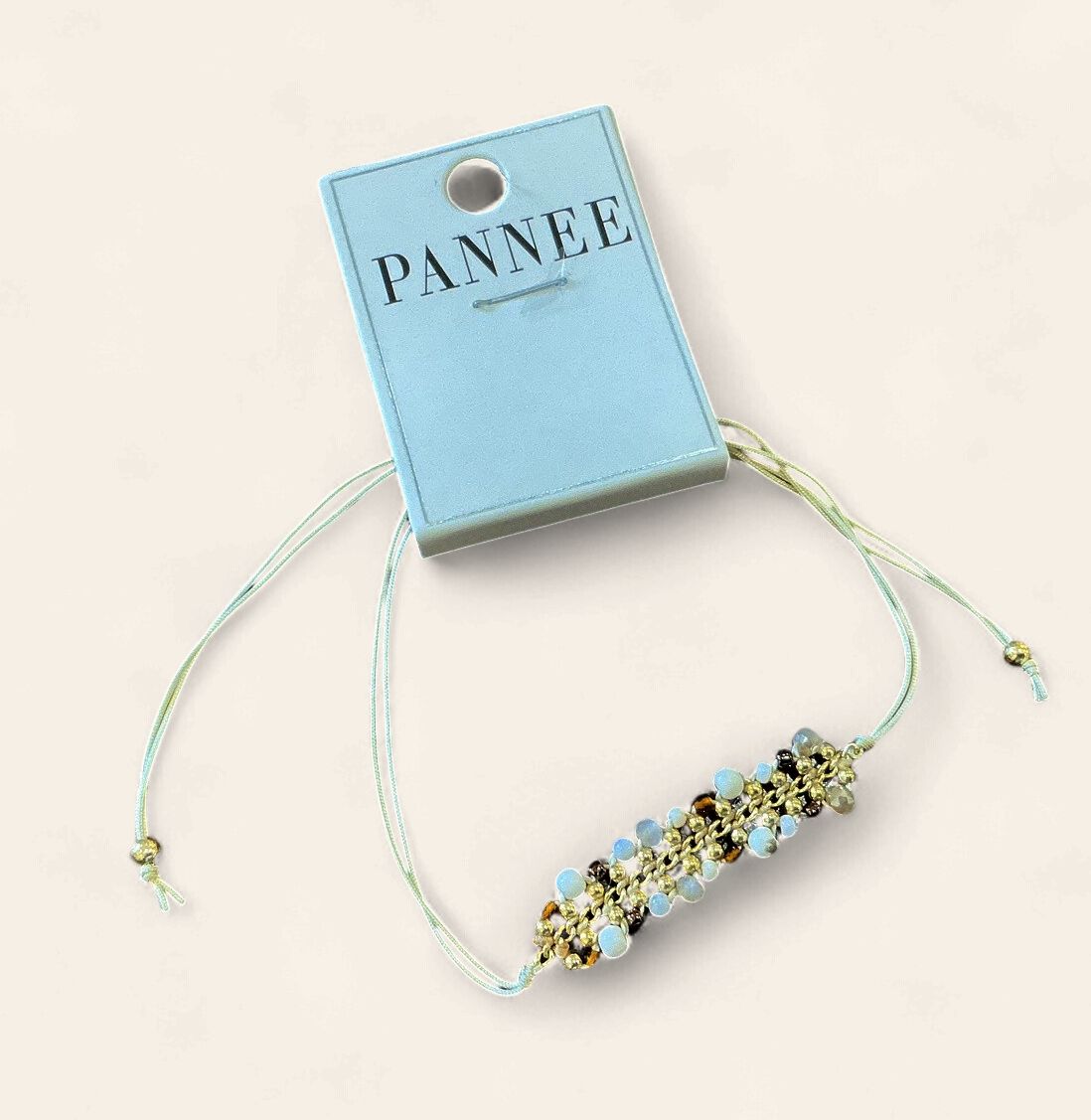 5.5" Bracelet|Gold Chain Link Bead|White|B04767ivg1