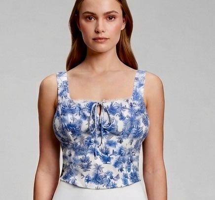 Sienna Sky|Blue-White|Top