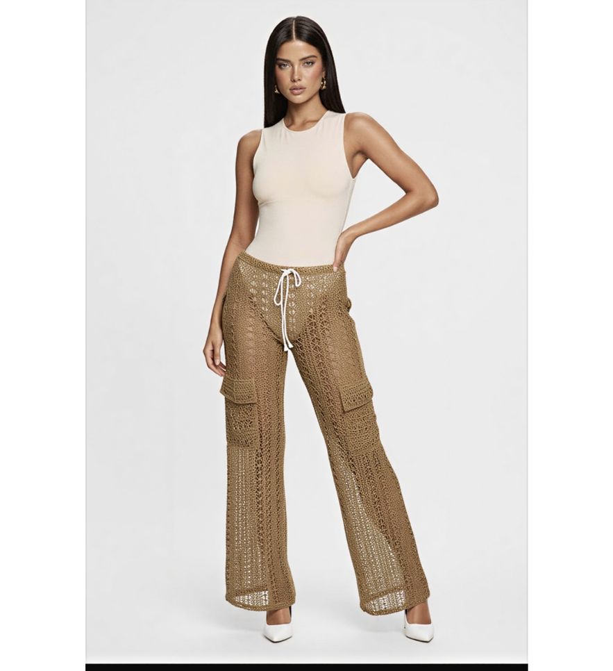 Crochet Cargo Pants