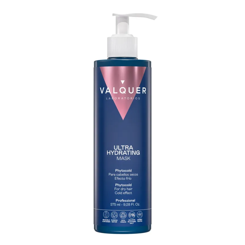 Valquer Mask Glacial Ultrahidratante 275 ml – Cabello hidratado y nutrido