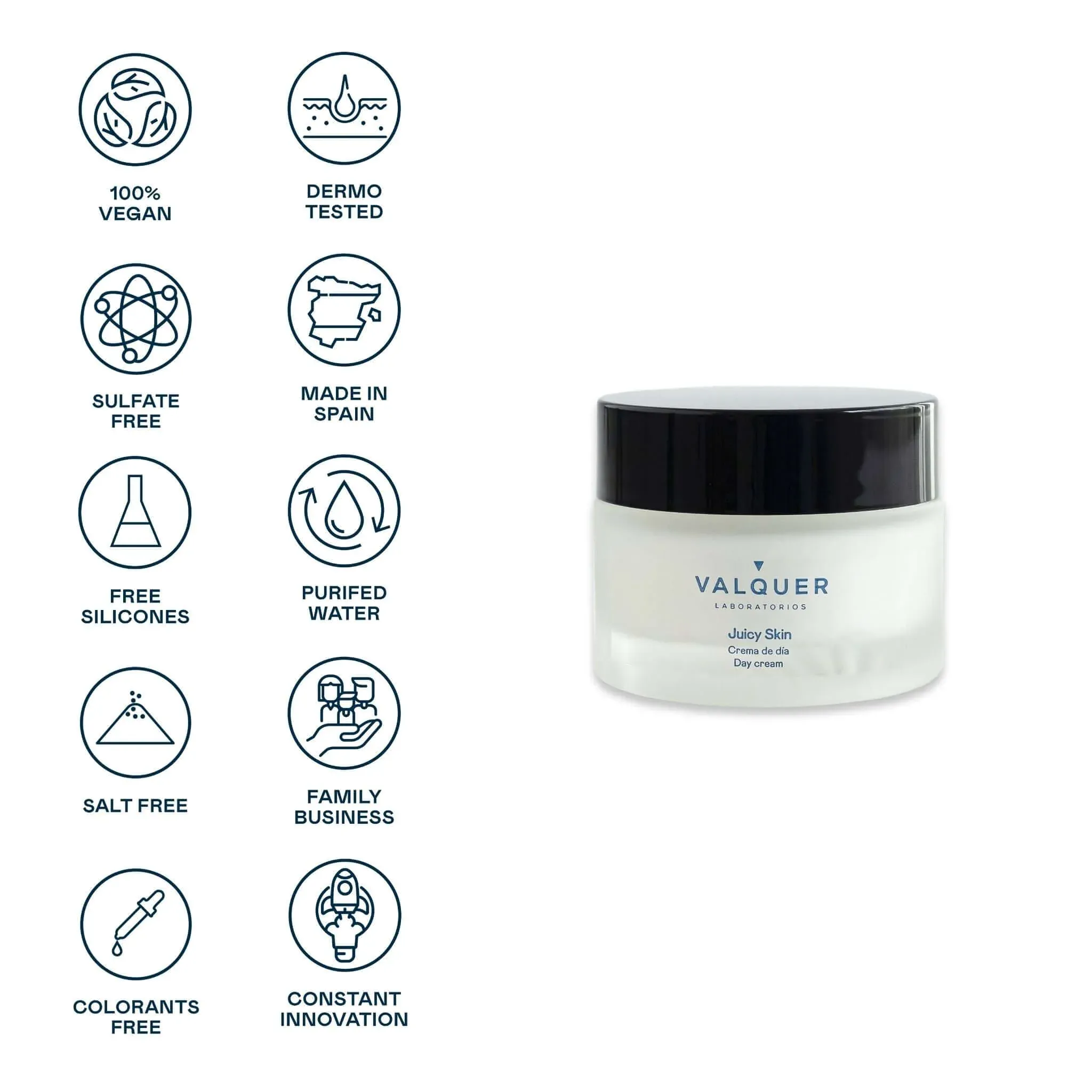Valquer Crema Hidratante de Día 50 ml – Piel suave e hidratada