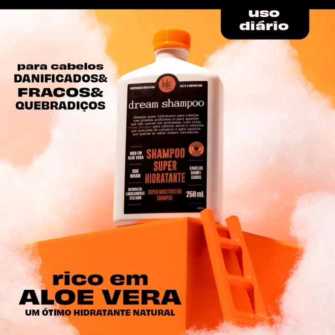 Champú nutritivo Lola Cosmetics Dream Shampoo – Suavidad y brillo 250 ml