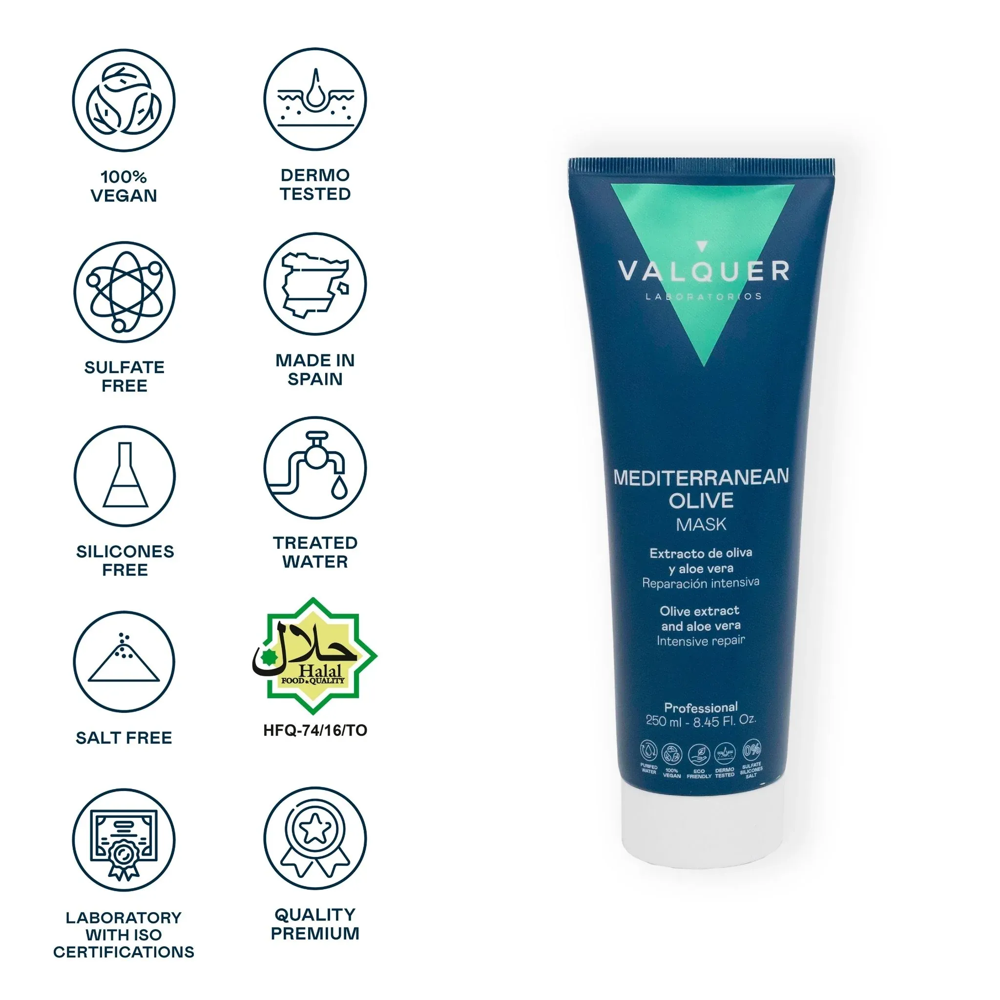 Valquer Mask Mediterranean Olive 250ml