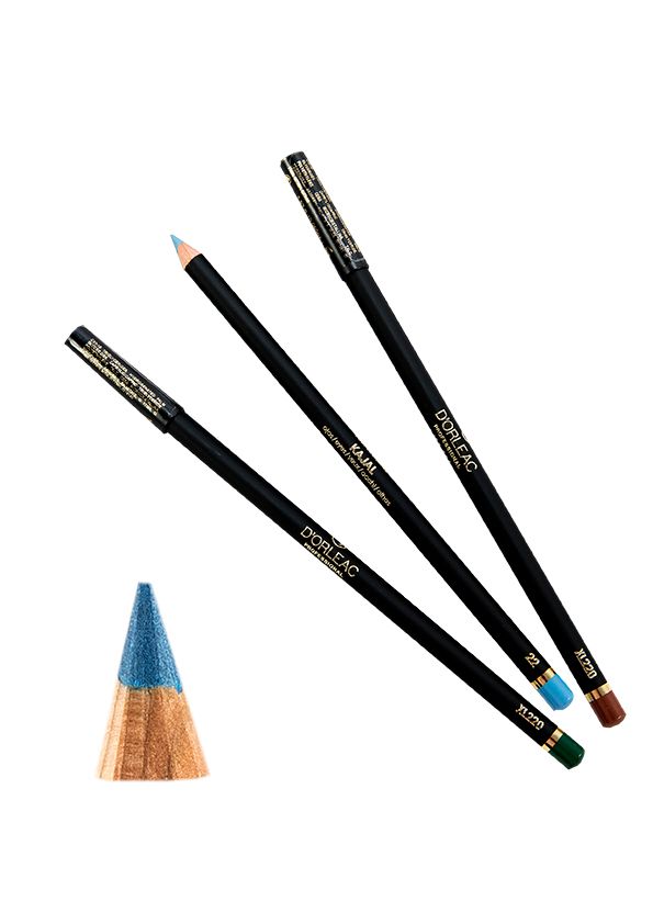 D'Orleac Kajal Nº22 Azul Claro – Lápiz de Ojos Profesional de Alta Pigmentación
