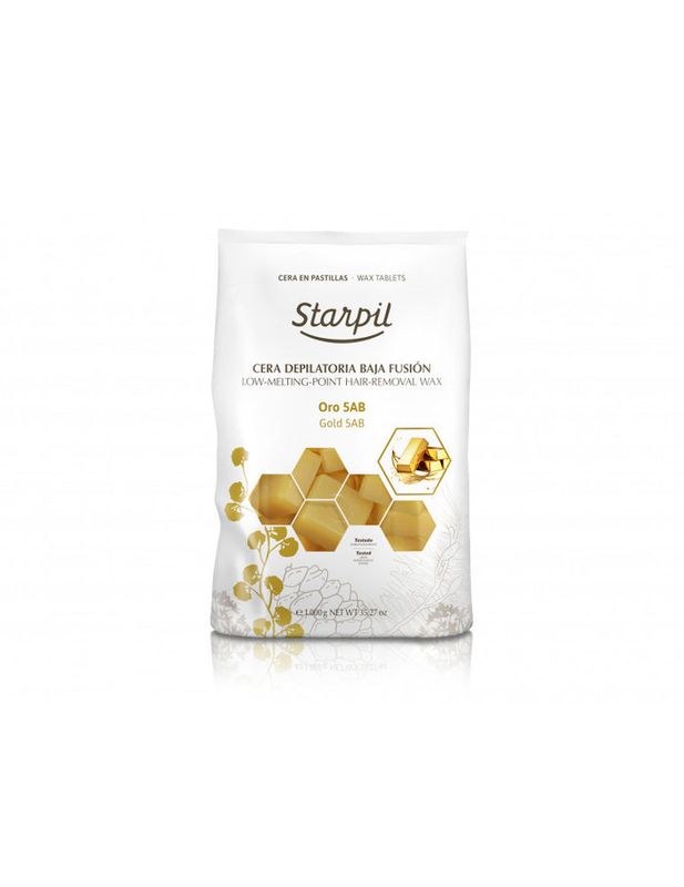 Starpil Cera depilatoria oro profesional 5AB 1 kg – Máxima suavidad