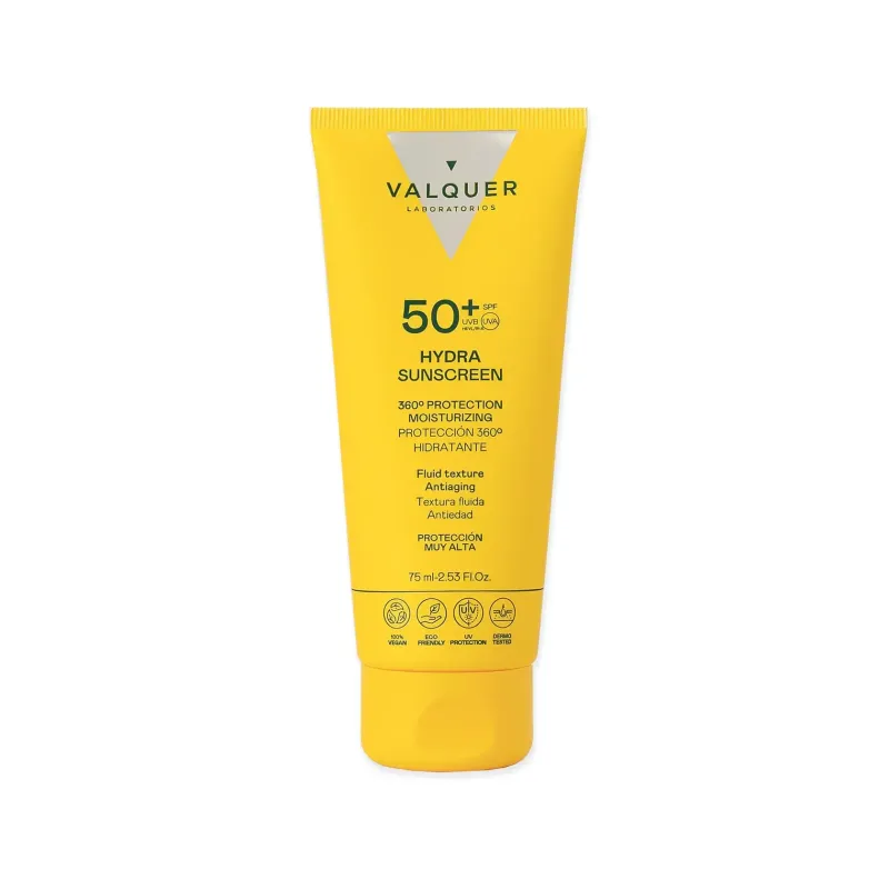 Valquer Hydra Sunscreen SPF 50+ 75 ml – Protección solar e hidratación