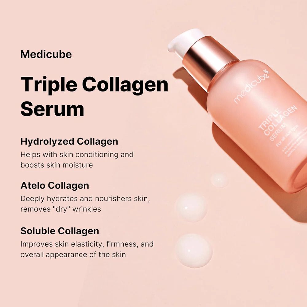 Medicube Triple Collagen Serum: El Secreto de la Elasticidad y el Relleno Facial