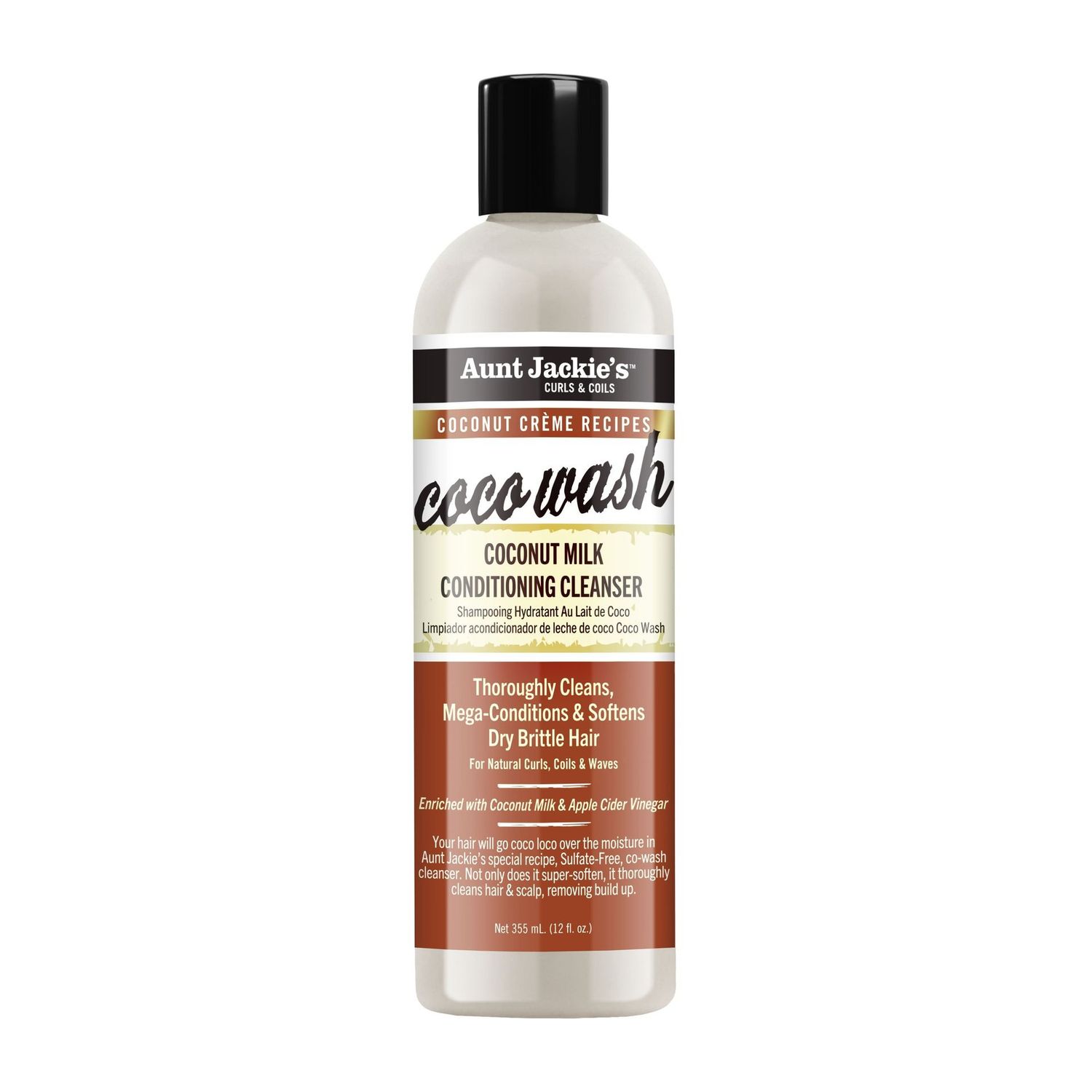Aunt Jackie's Coco Wash Coconut Milk Conditioner Cleanser: La Limpieza que Hidrata Aunt Jackie's Coco Wash Coconut Milk Conditioner Cleanser: La Limpieza que Hidrata