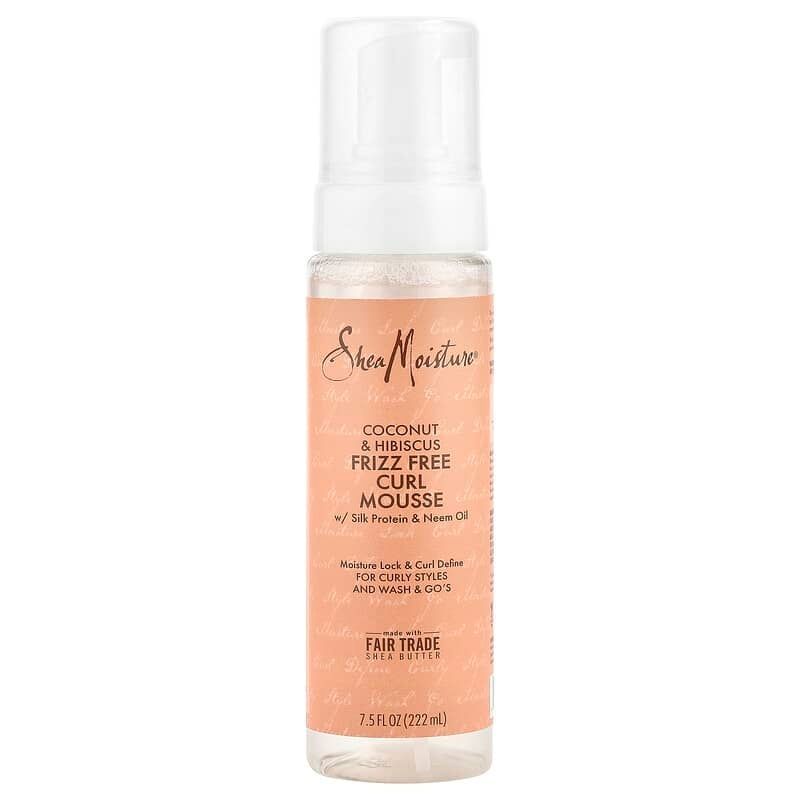 Shea Moisture Coconut & Hibiscus Frizz-Free Curl Mousse: Volumen y Control sin Peso Shea Moisture Coconut & Hibiscus Frizz-Free Curl Mousse: Volumen y Control sin Peso