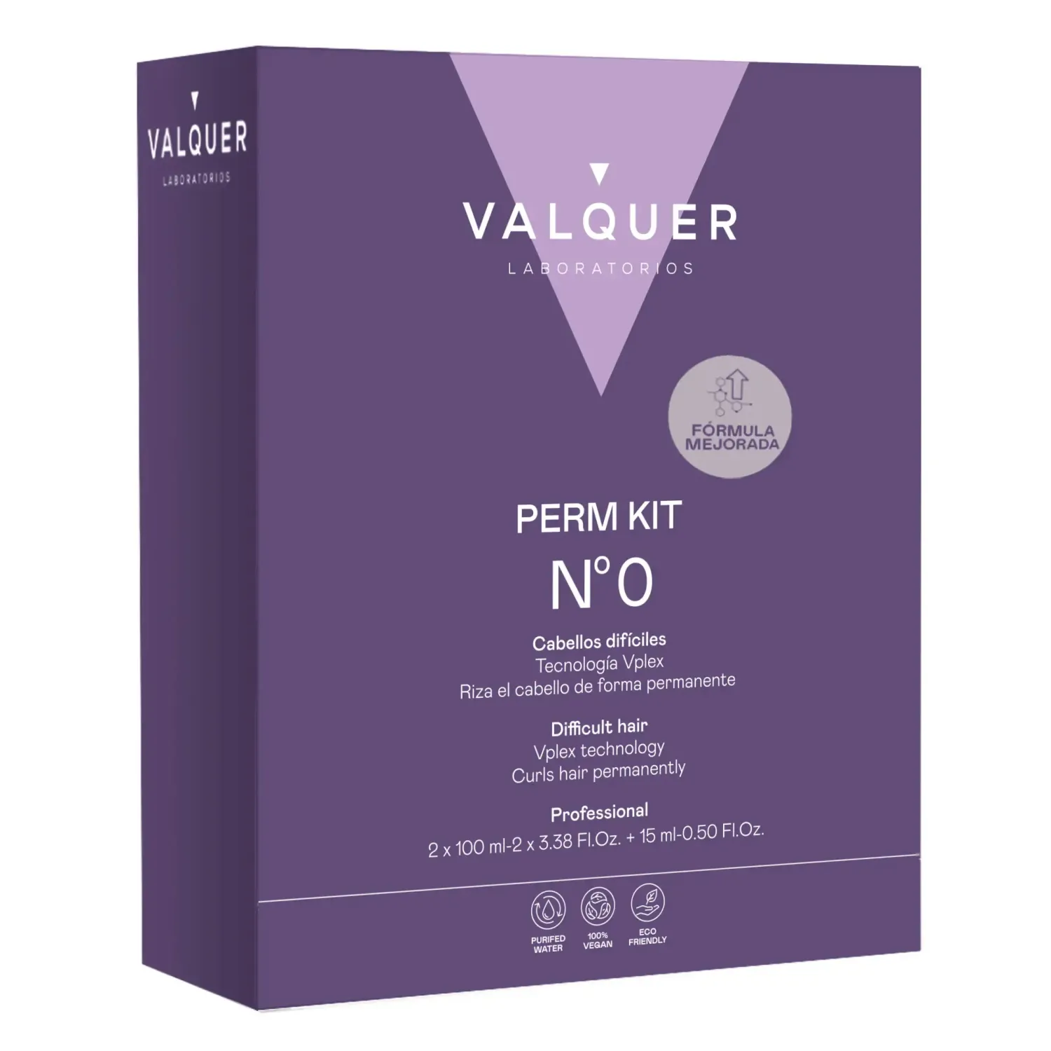 Válquer Perm Kit Nº0 Tecnología Vplex: Rizos Definidos y Fuerza Estructural en Cabellos Rebeldes