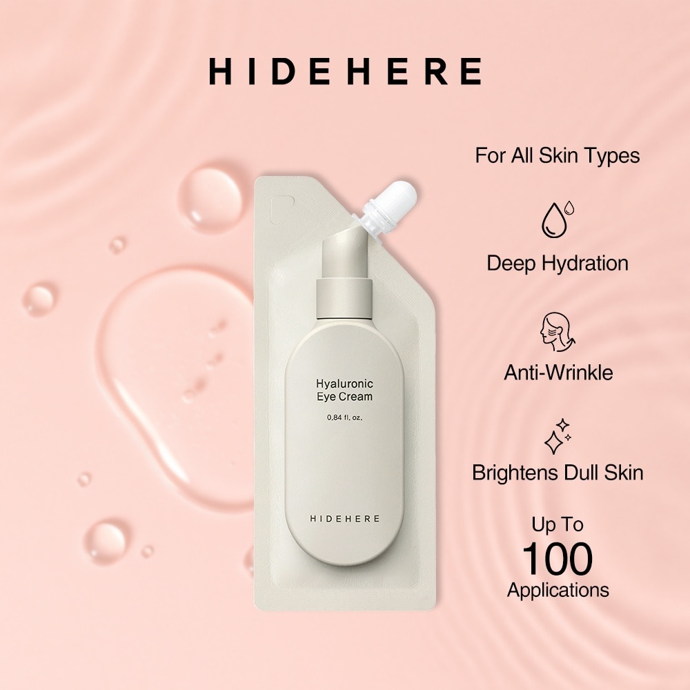HideHere Hyaluronic Eye Cream: El Despertar de una Mirada Fresca y Rellena