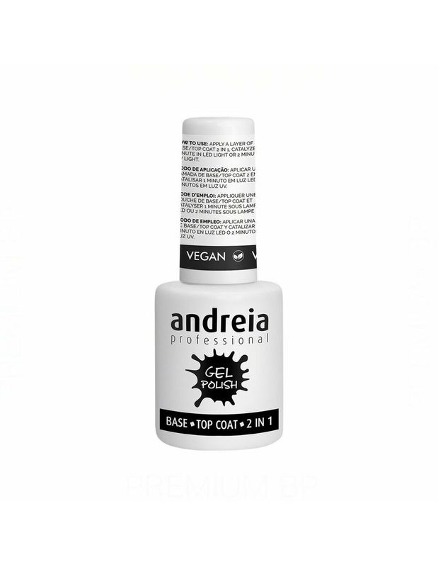 Andreia Professional Gel Polish Base-Top Coat 2 in 1: Inteligencia y Rendimiento en un Solo Frasco