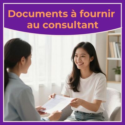 Documents à fournir au consultant