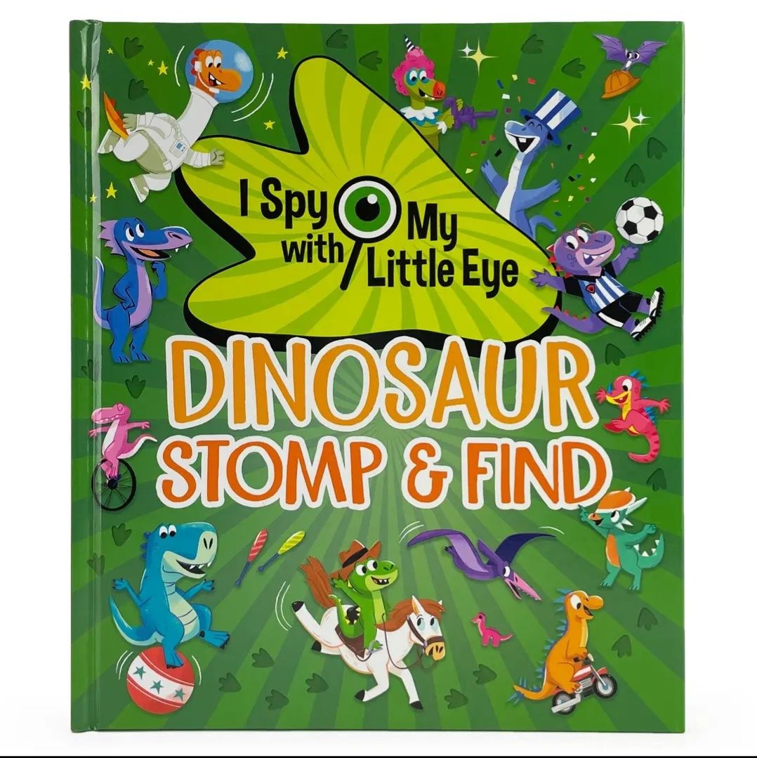 DINOSAUR STOMP + FIND I SPY BOOK