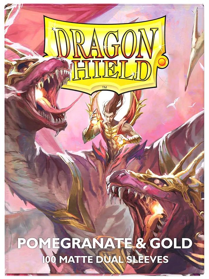DRAGON SHIELDS 100ct DUAL MATTE RED/GOLD