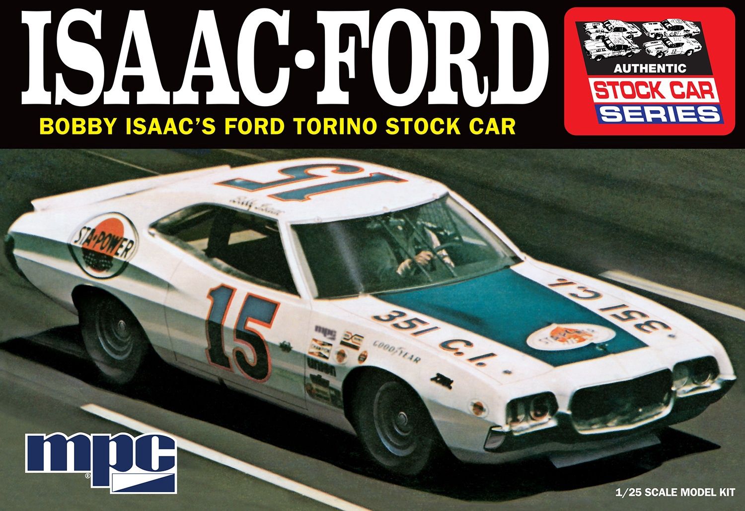 1:25 1972 FORD TORINO BOBBY ISAAC STOCK CAR