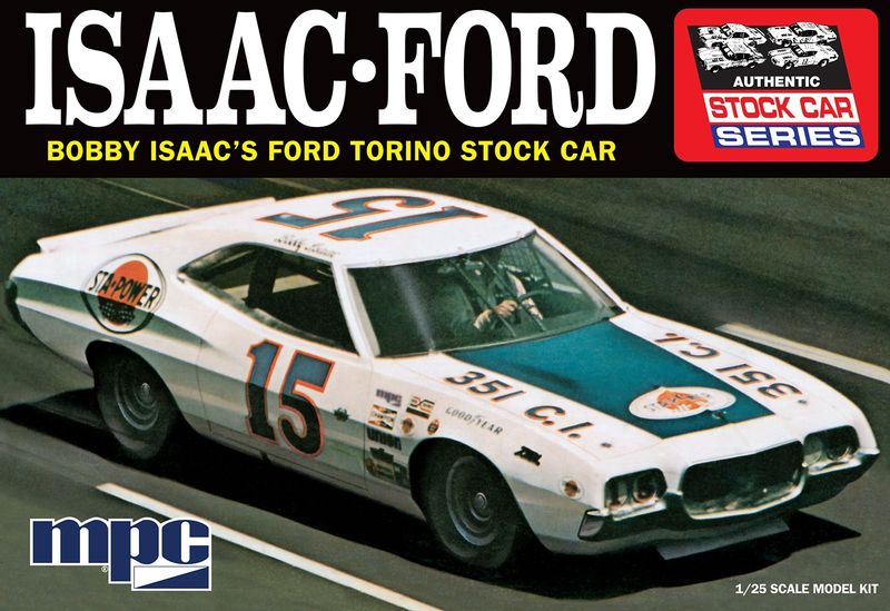 1:25 1972 FORD TORINO BOBBY ISAAC STOCK CAR