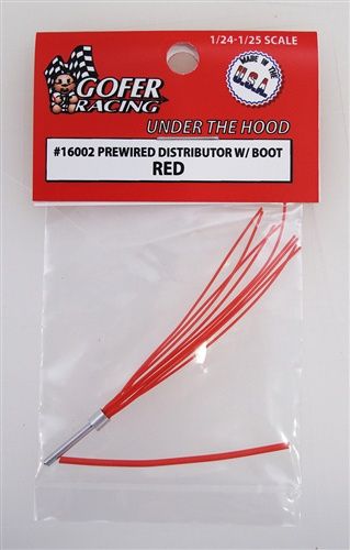 1/24 1/25 RED PREWIRED DISTRIBUTOR WITH BOOT