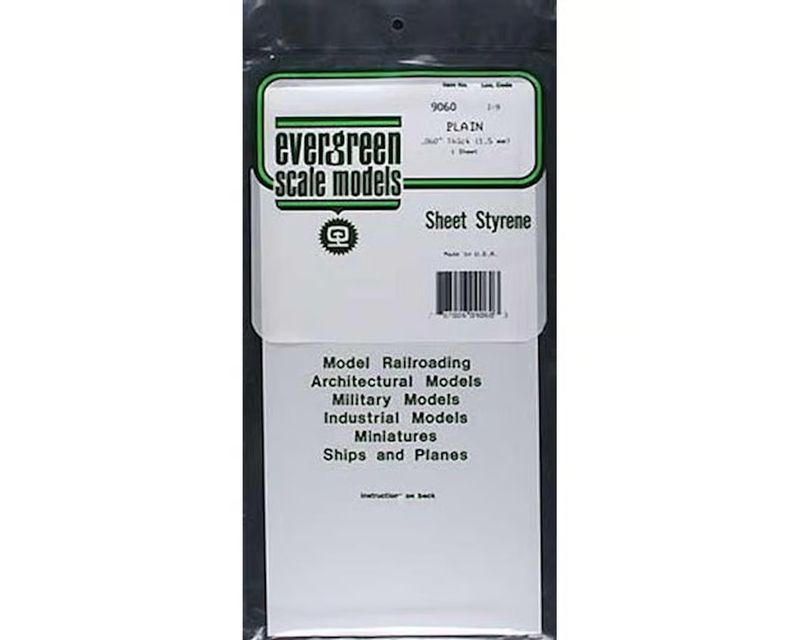 6X12IN/.060 PLAIN SHEET 1PC