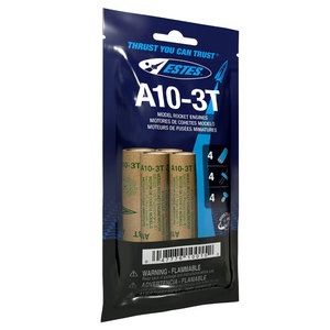 A10-3T ENGINES 13MM 4-PACK BAG