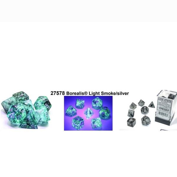 7PC DICE SET LUMINARY LT SMOKE 11/20