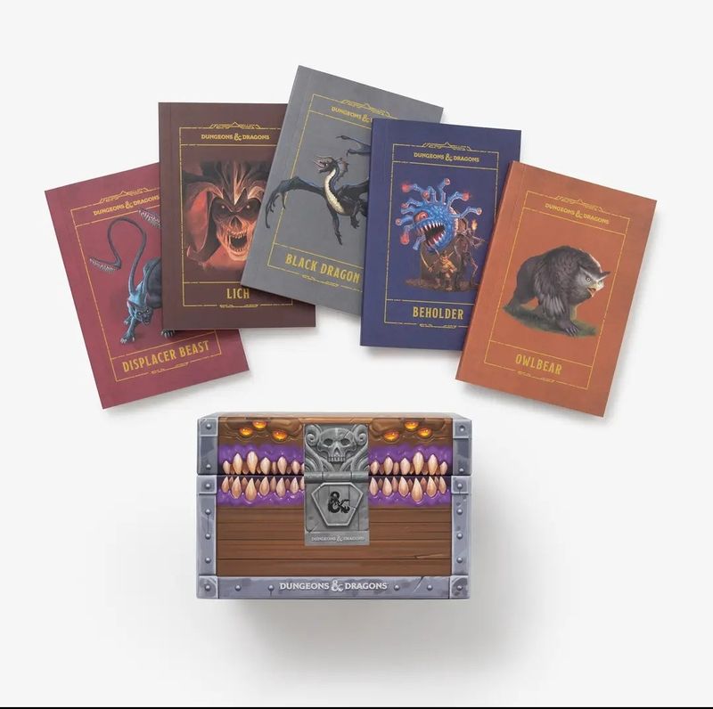 D+D MIMIC TREASURE CHEST NOTEBOOK SET
