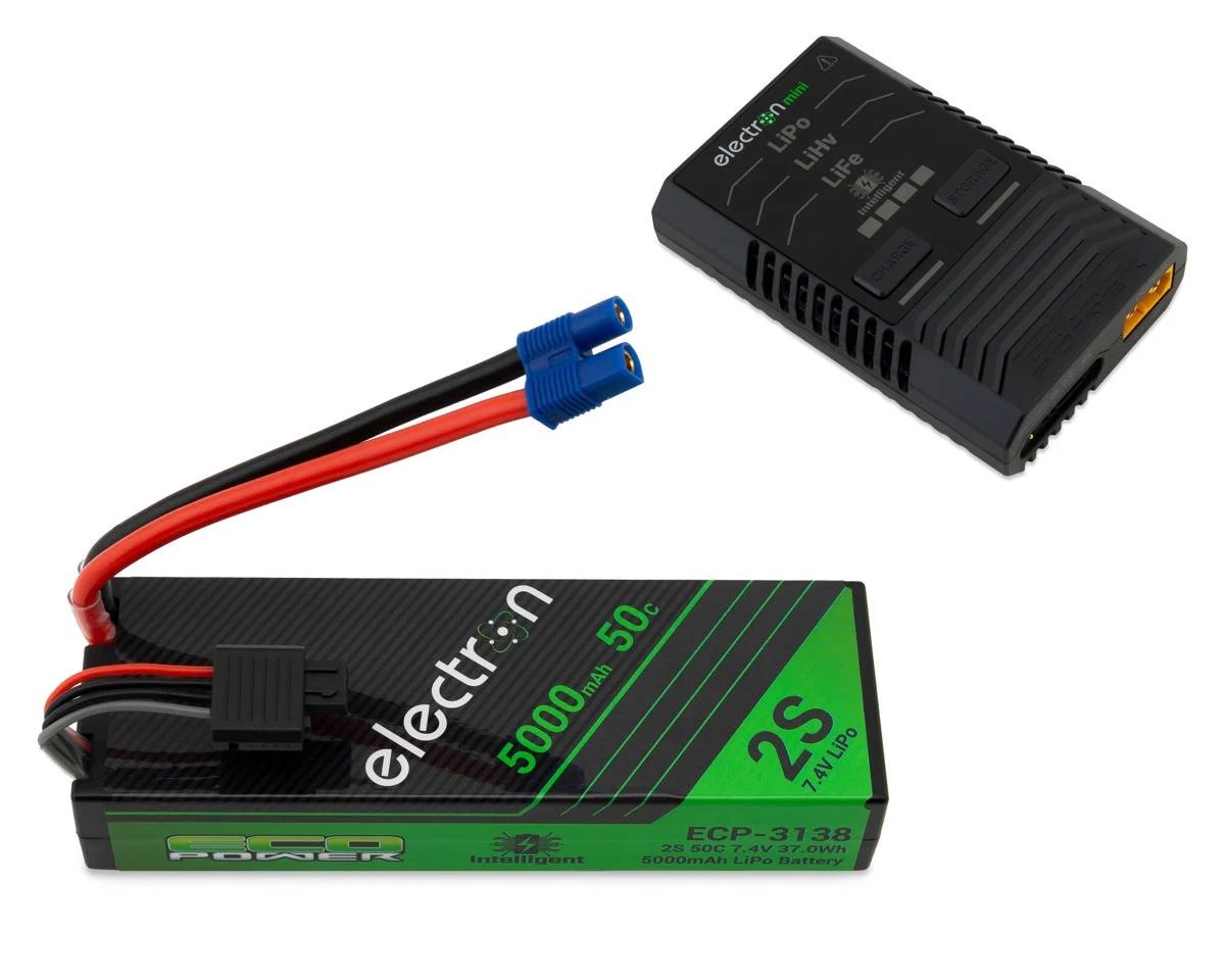 INTELLEGENT 2S 5000mah EC3 LIPO BATT/CHRGR
