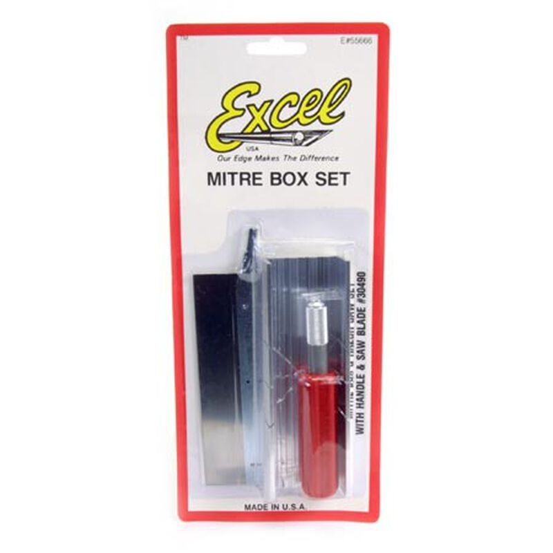 MITRE BOX W/HANDLE + BLADES