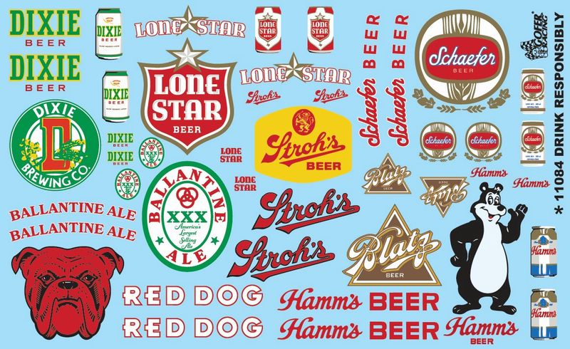 DRINK RESPONSIBLY BEER DECALS