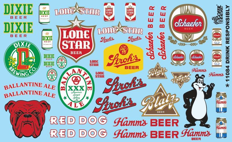 DRINK RESPONSIBLY BEER DECALS
