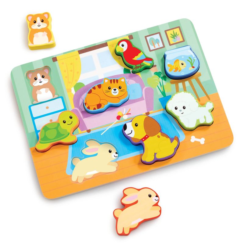 Wooden Pets Puzzle &amp; Play Pieces