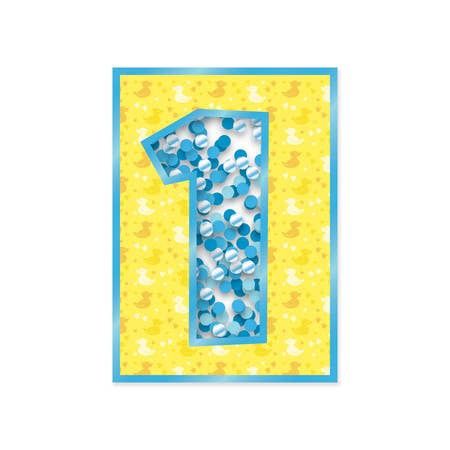 Age 1 Confetti Card