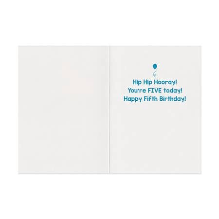 Age 5 Confetti Card
