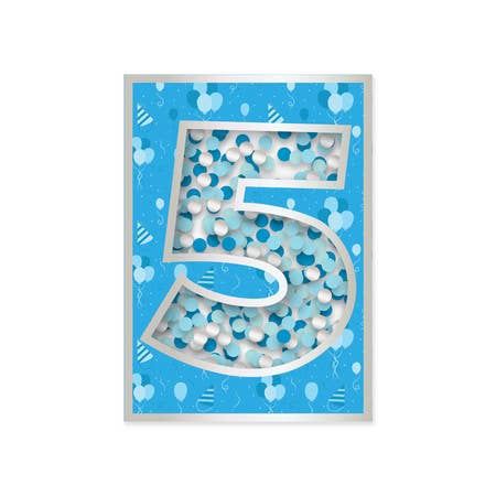 Age 5 Confetti Card
