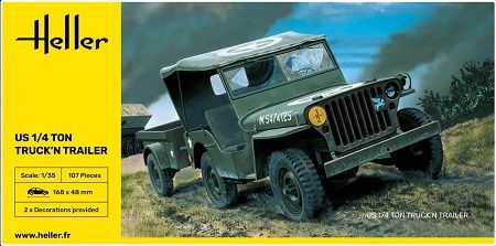 1/35 US 1/4 TON TRUCK + TRAILER