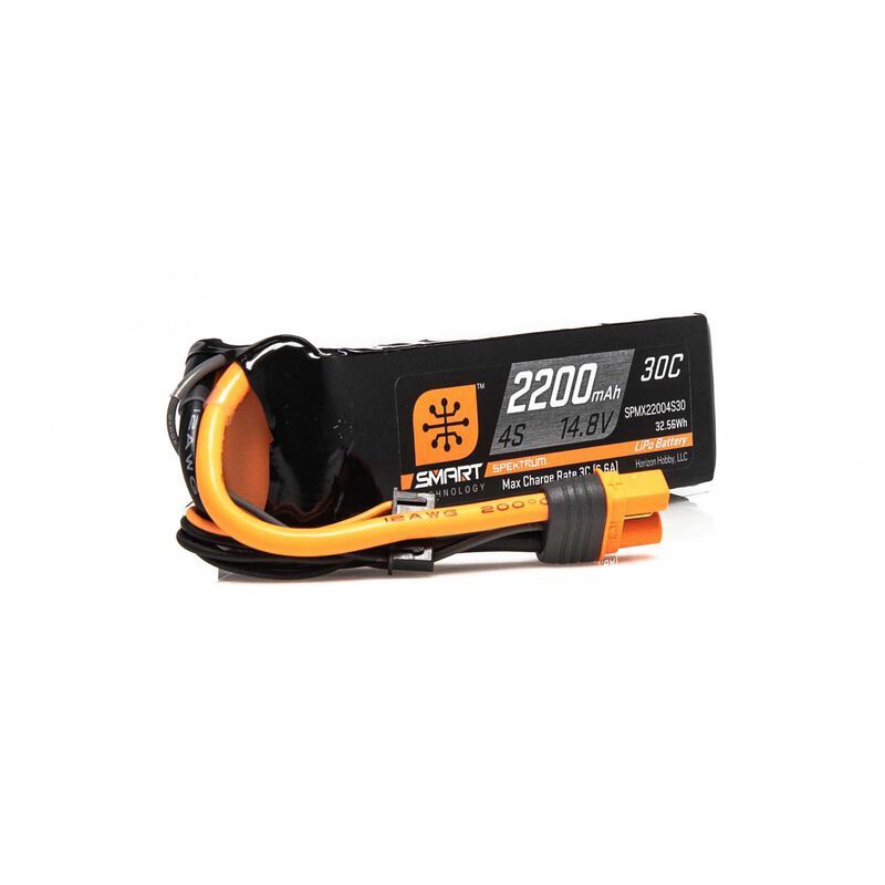 14.8V 2200mAh 4S 30C SMART LIPO BATTERY IC3