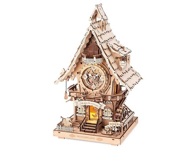 DIY CUCKOO CLOCK  NATURAL WOOD