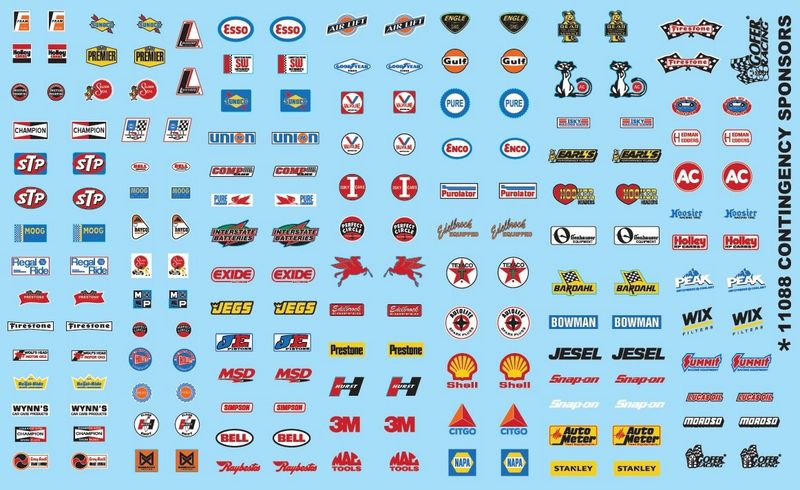 1:24 CONTINGENCY SPONSORS DECAL SHT