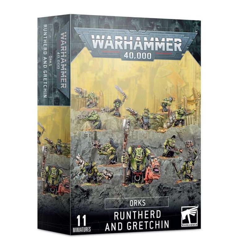 40K ORKS RUNTHERD AND GRETCHIN