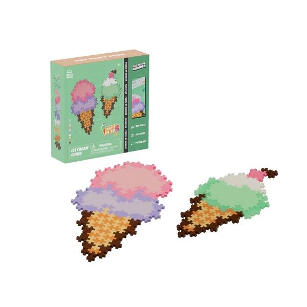 PUZZLE BY NUMBER 250pc ICE CREAM CONES