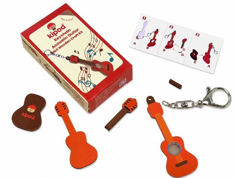 Mini Keychain Kit - Acoustic Guitar