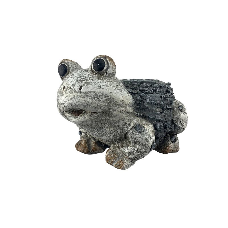 Mini Frog Planter Faux Wood Finish